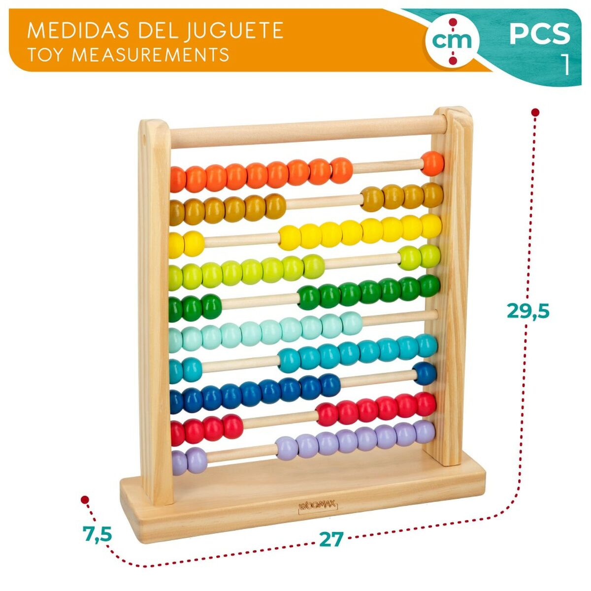 Wooden Abacus Woomax + 12 Months (6 Units)