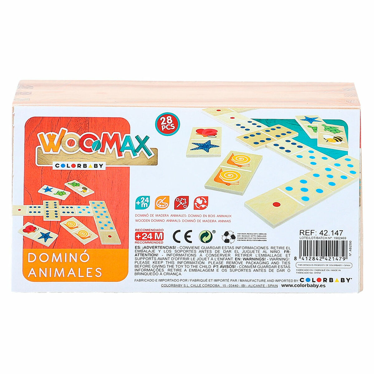 Domino Woomax tiere (12 Stück)