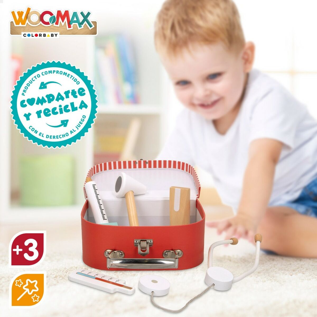 Coffret Médical avec Accessoires en jouet Woomax (6 Unités)