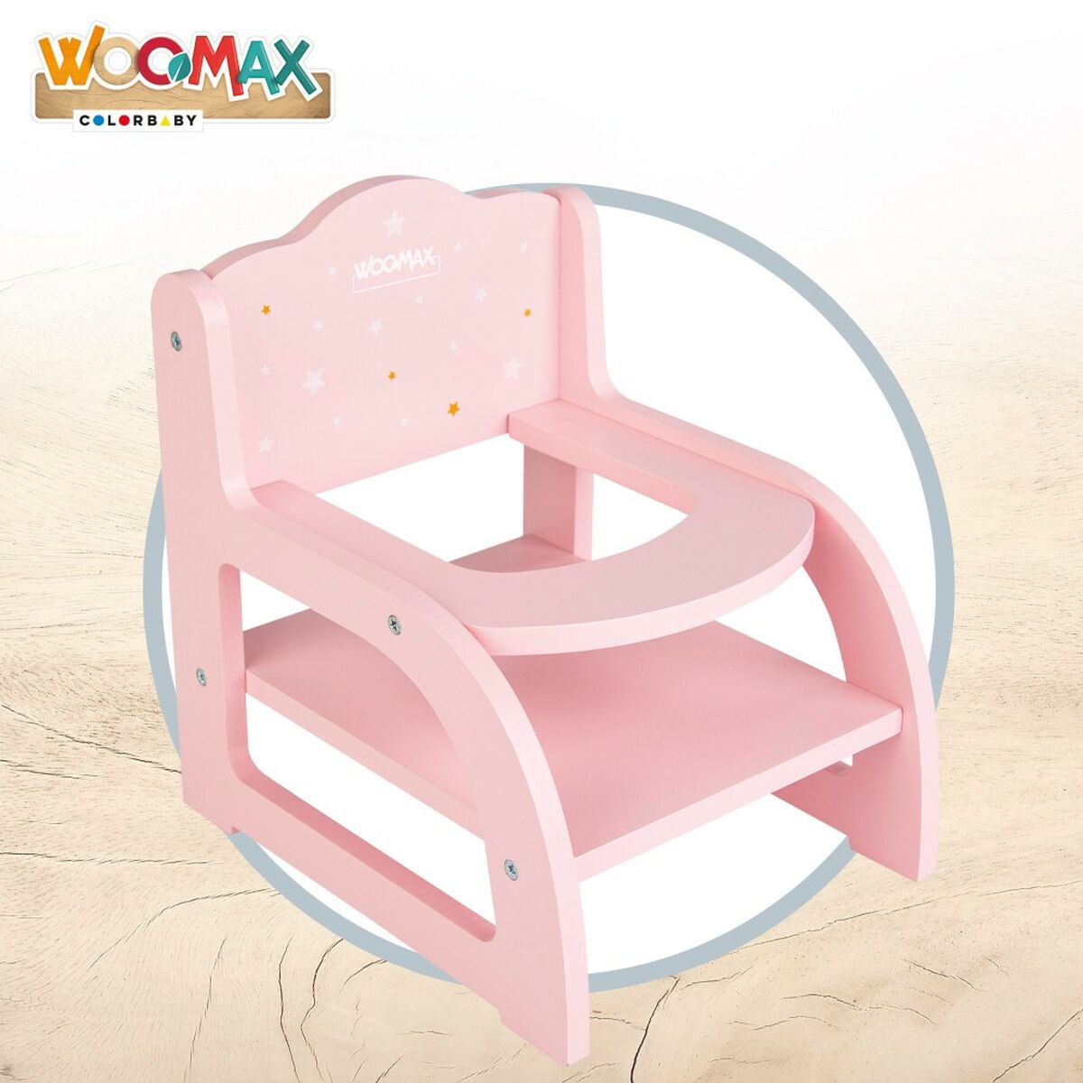 Chaise pour poupées Woomax 16,5 x 21 x 20 cm Rose 6 Unités