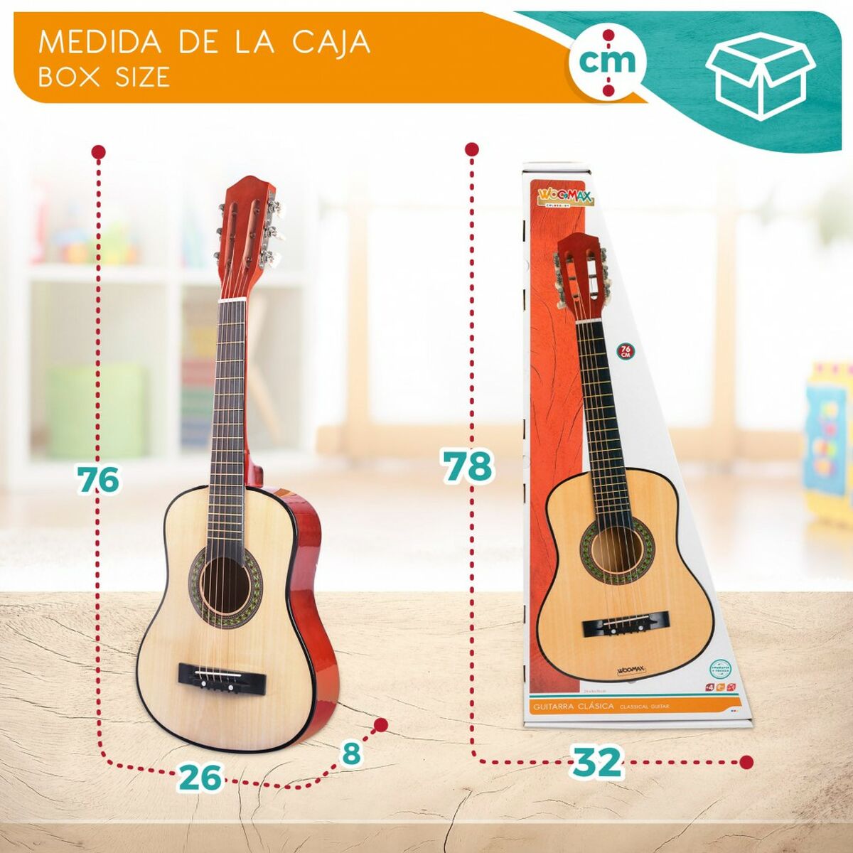 Kindergitarre Woomax 76 cm