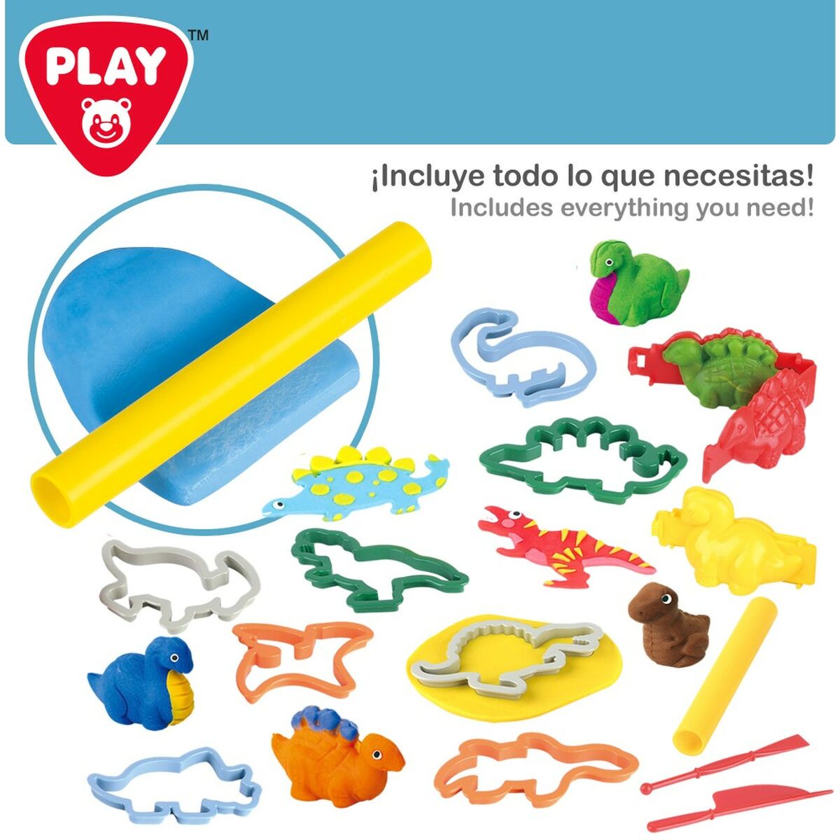 Modelling Clay Game PlayGo Dinosaurs (6 Units)