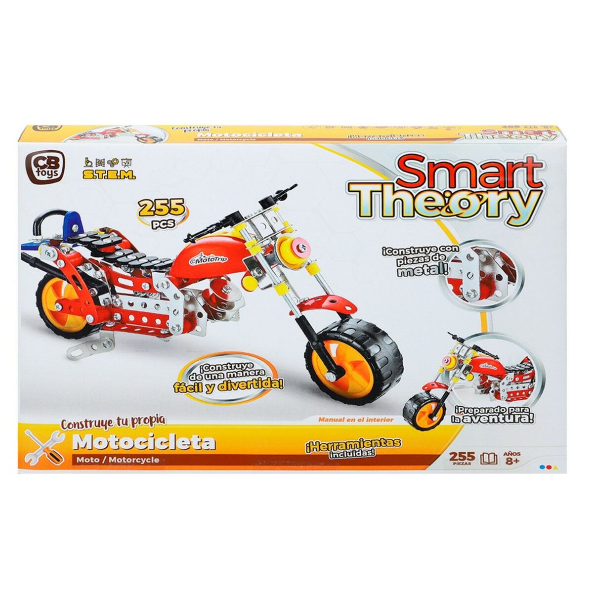 Konstruktionsspiel Colorbaby Smart Theory 255 Stücke Motorrad (6 Stück)