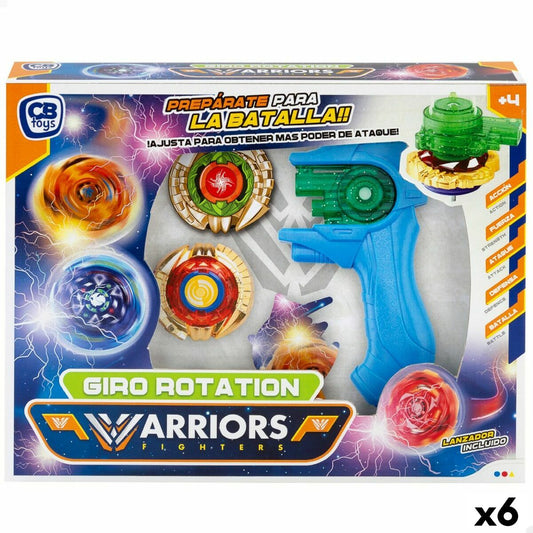 Kreisel-Set Colorbaby Warriors Fighters (6 Stück)