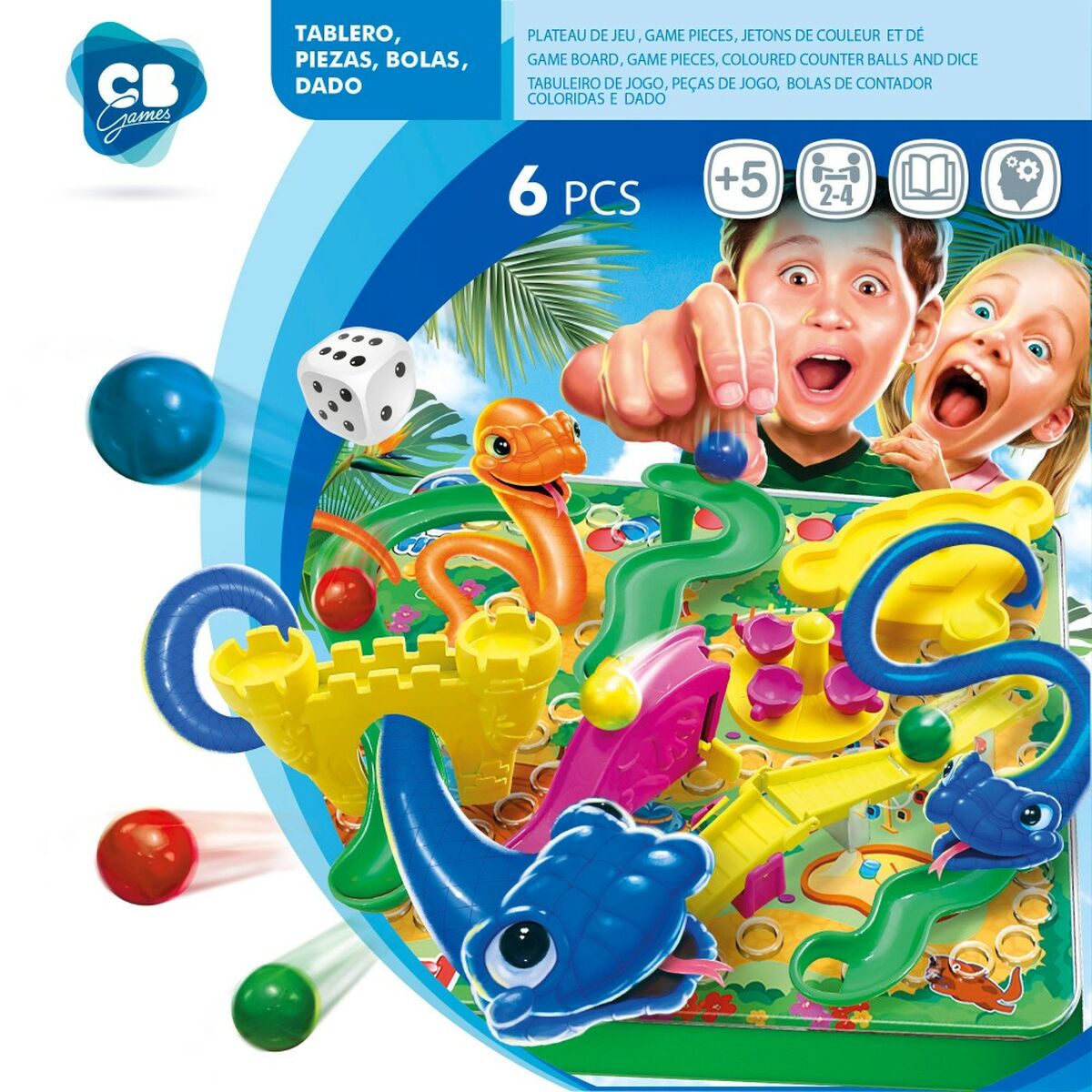 Tischspiel Colorbaby Treppen 3D (6 Stück)