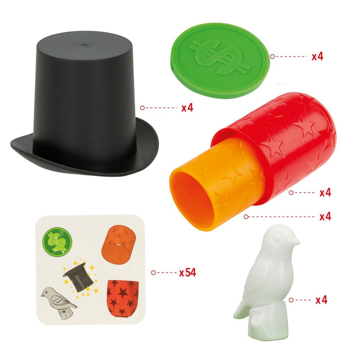 Tischspiel Colorbaby Zylinder (6 Stück)