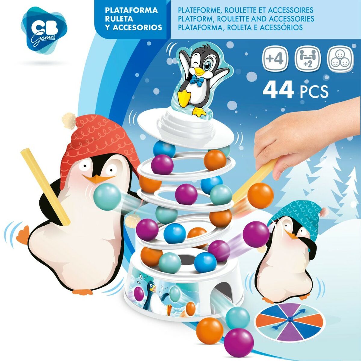 Tischspiel Colorbaby Pinguin (6 Stück)
