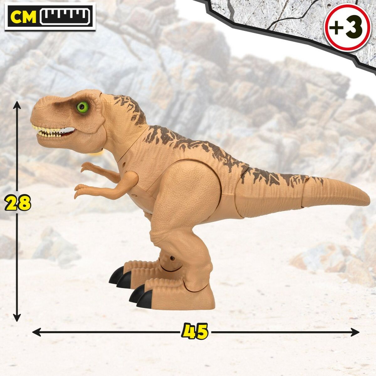 Dinosaure Funville T-Rex 2 Unités 45 x 28 x 15 cm