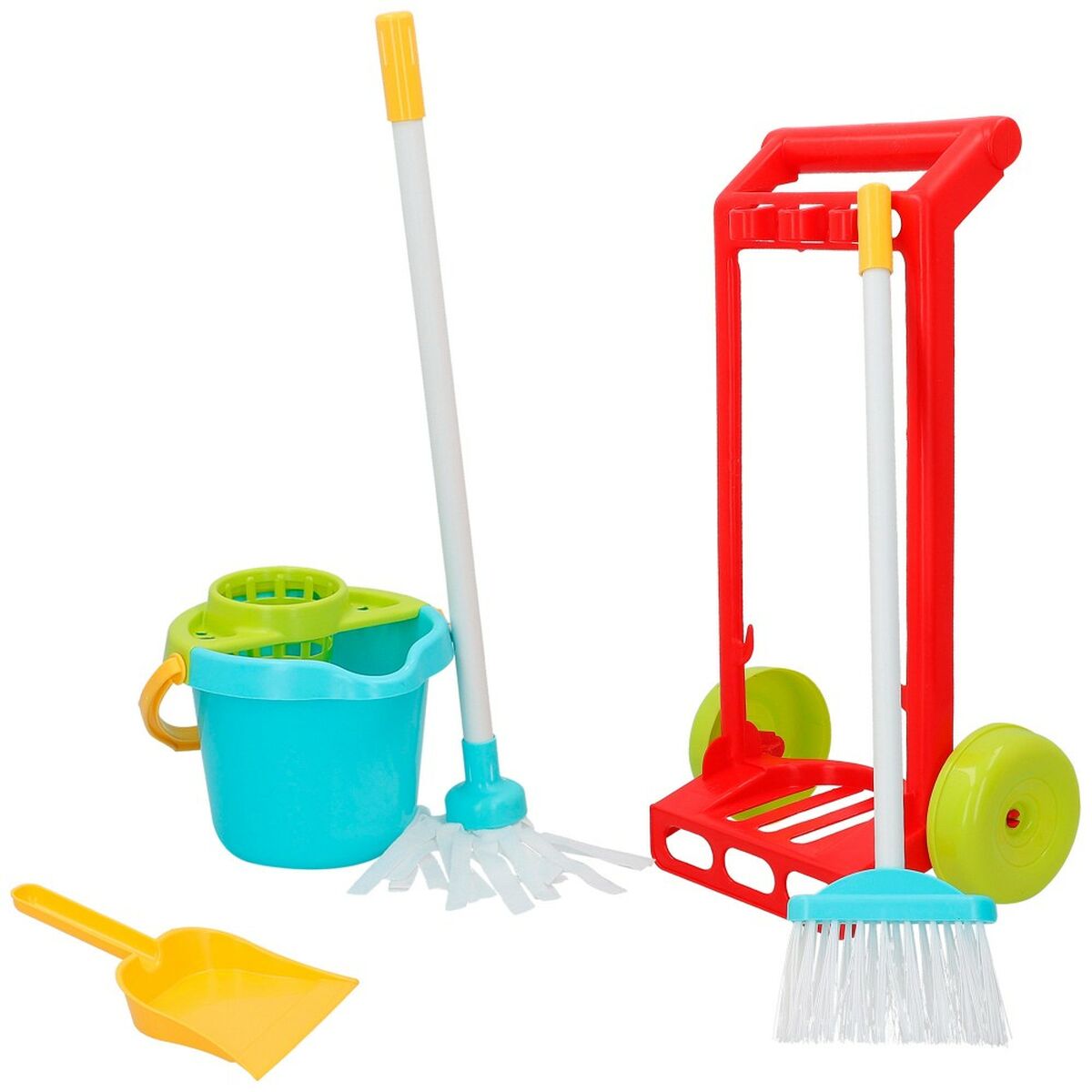 Cleaning Trolley with Accessories Colorbaby 5 Pieces Toy 24,5 x 43,5 x 15 cm (20 Units)