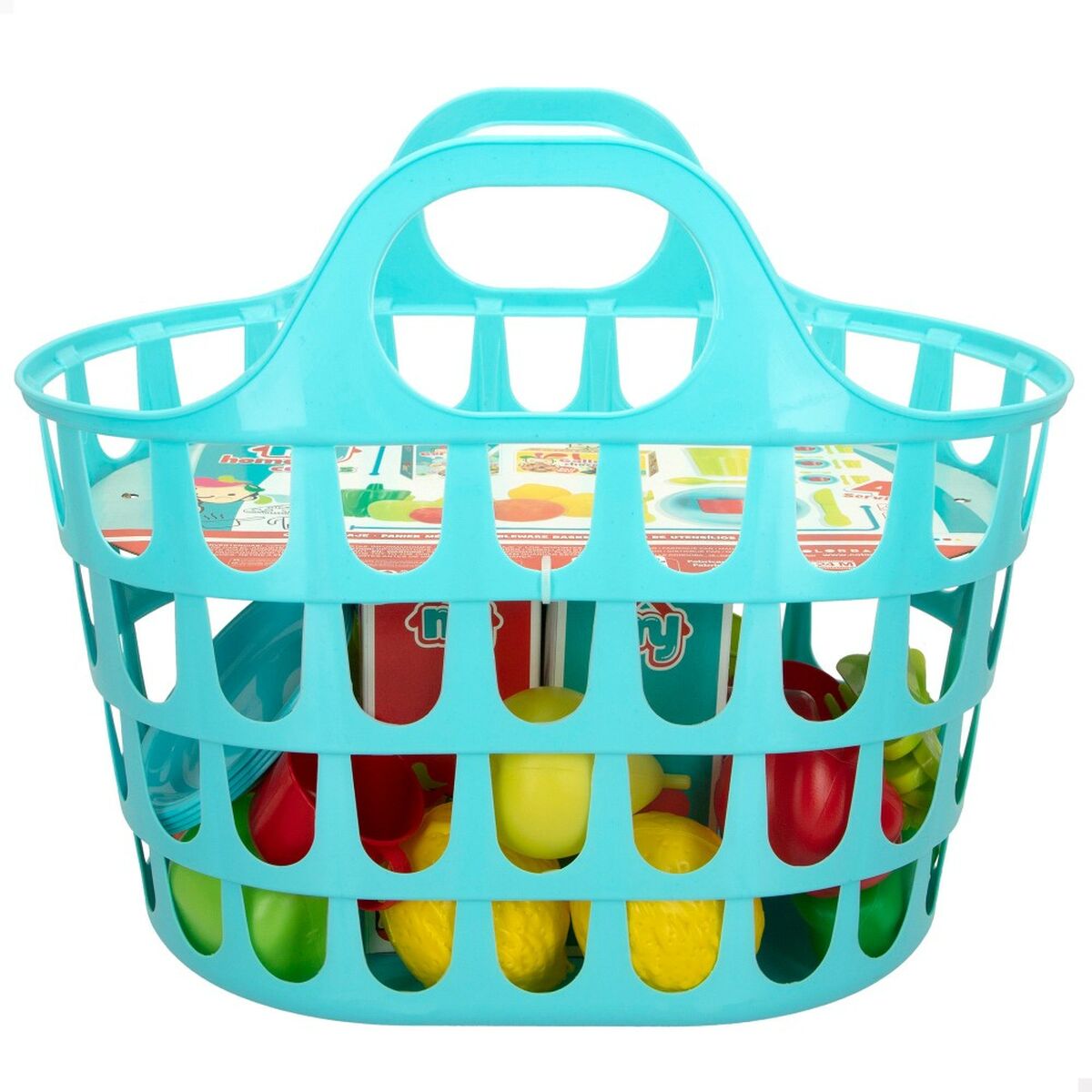 Set de jouets alimentaires Colorbaby Linge et ustensiles de cuisine 34 Pièces 33 Pièces (16 Unités)