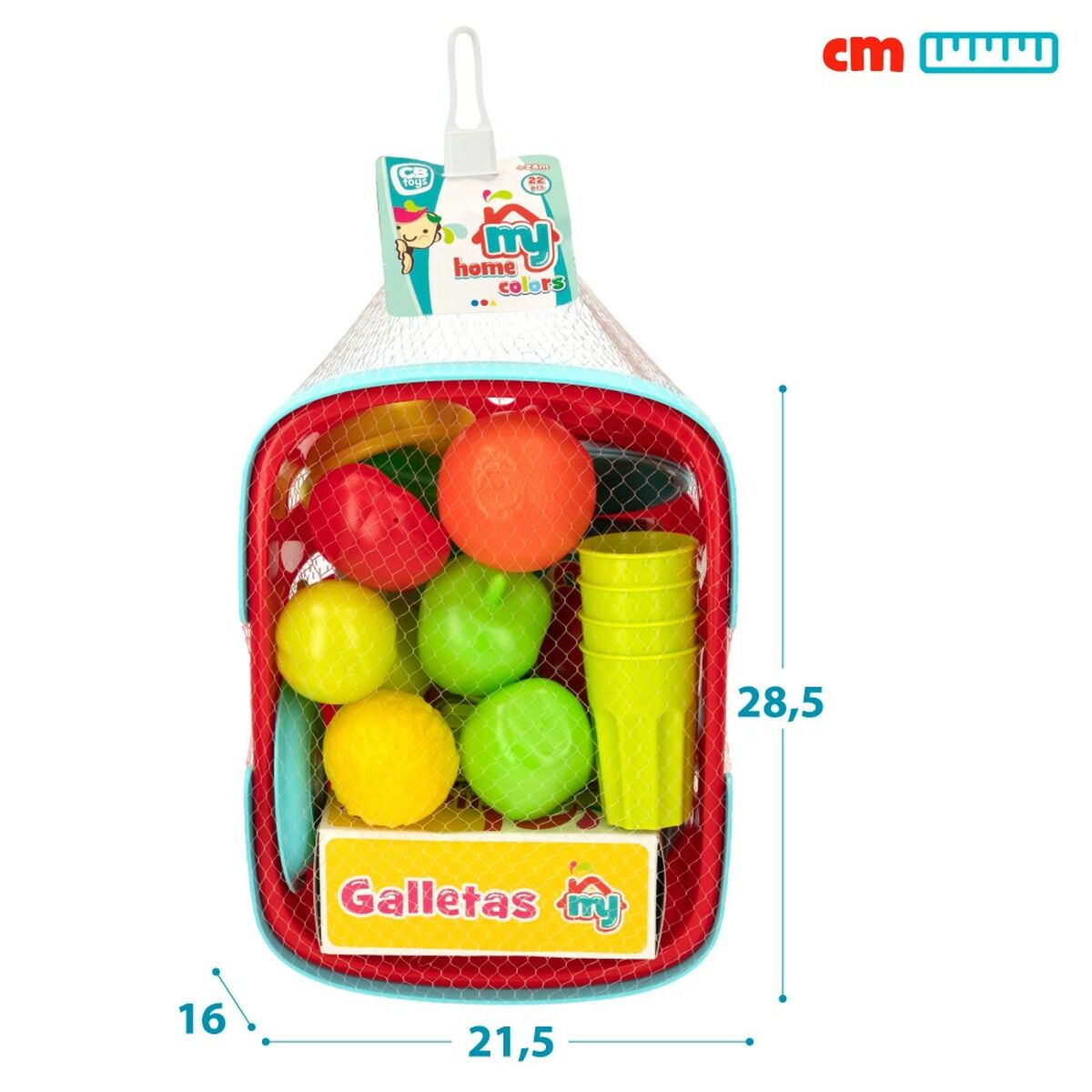 Set de jouets alimentaires Colorbaby Linge et ustensiles de cuisine 33 Pièces (12 Unités)