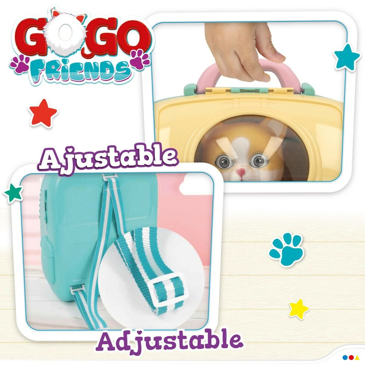 Rucksack für Haustiere Colorbaby GoGo Friends Spielzeug 39,5 x 43 x 17 cm (6 Stück)