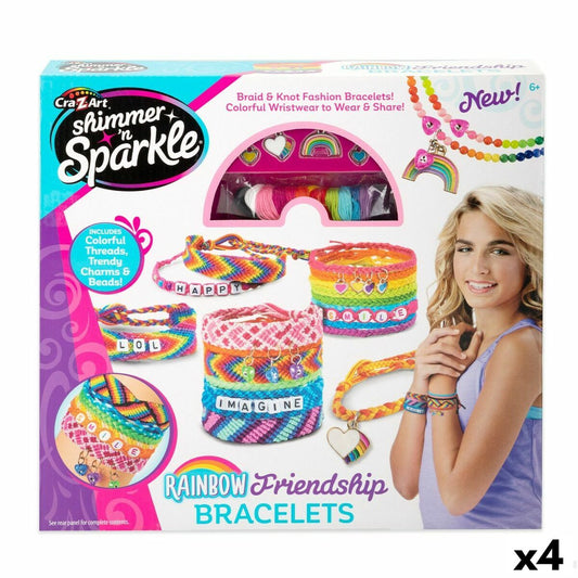 Kit de création de bracelets Cra-Z-Art Friendship Plastique 15 x 23 x 0,1 cm (4 Unités)