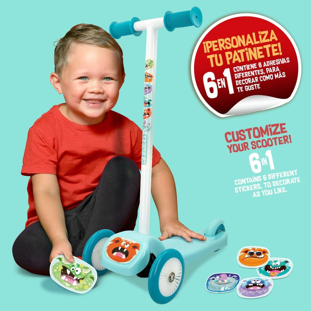 Scooter Colorbaby Monsters 2 Stück