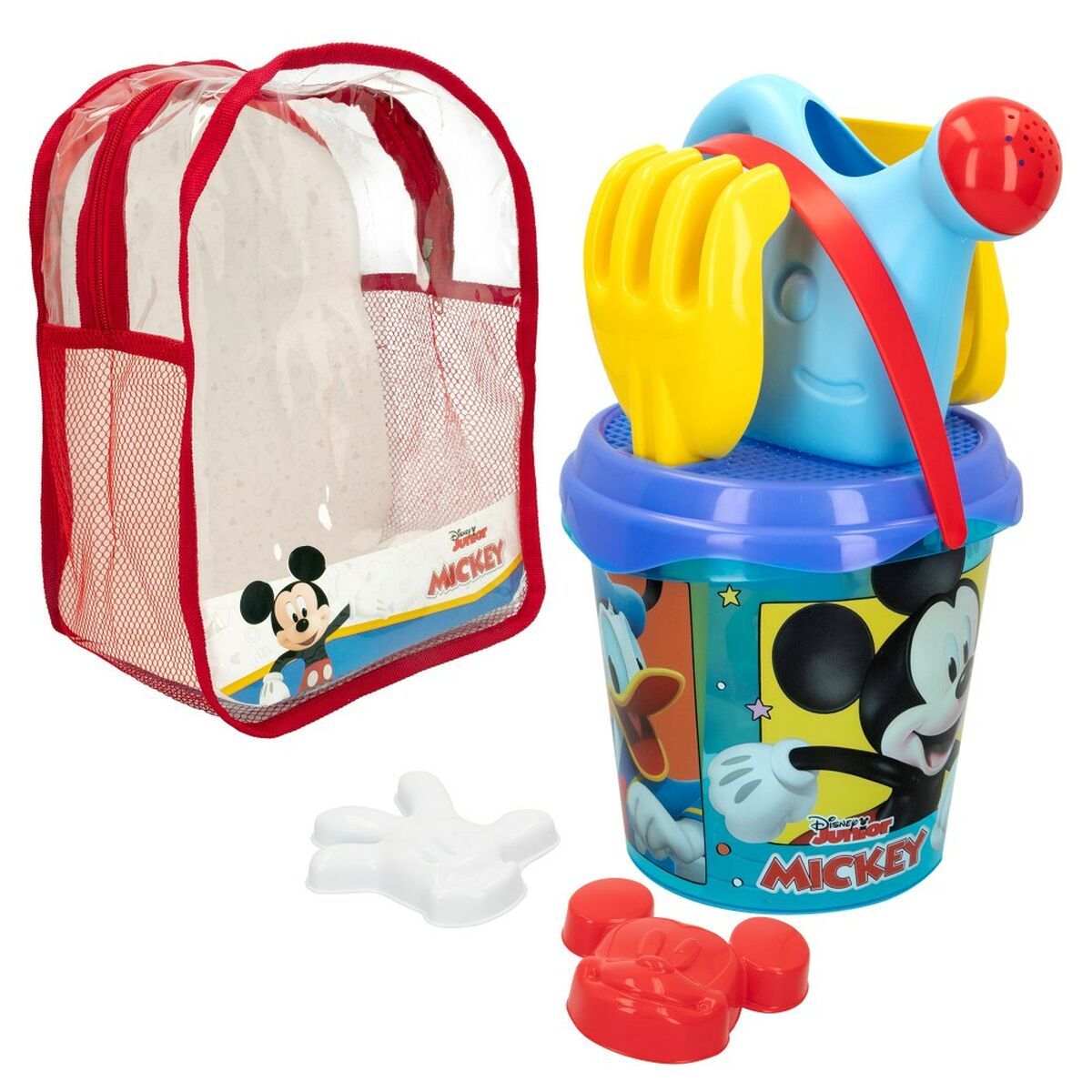 Beach toys set Mickey Mouse Ø 18 cm polypropylene (12 Units)