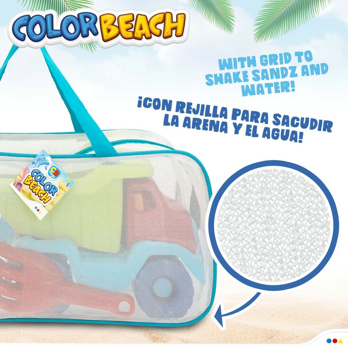 Strandspielzeuge-Set Colorbaby Polypropylen (8 Stück)