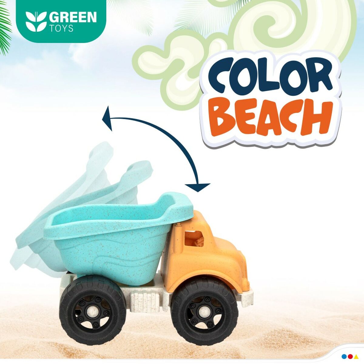 Beach toys set Colorbaby 16,5 x 11 x 11 cm (2 Units)