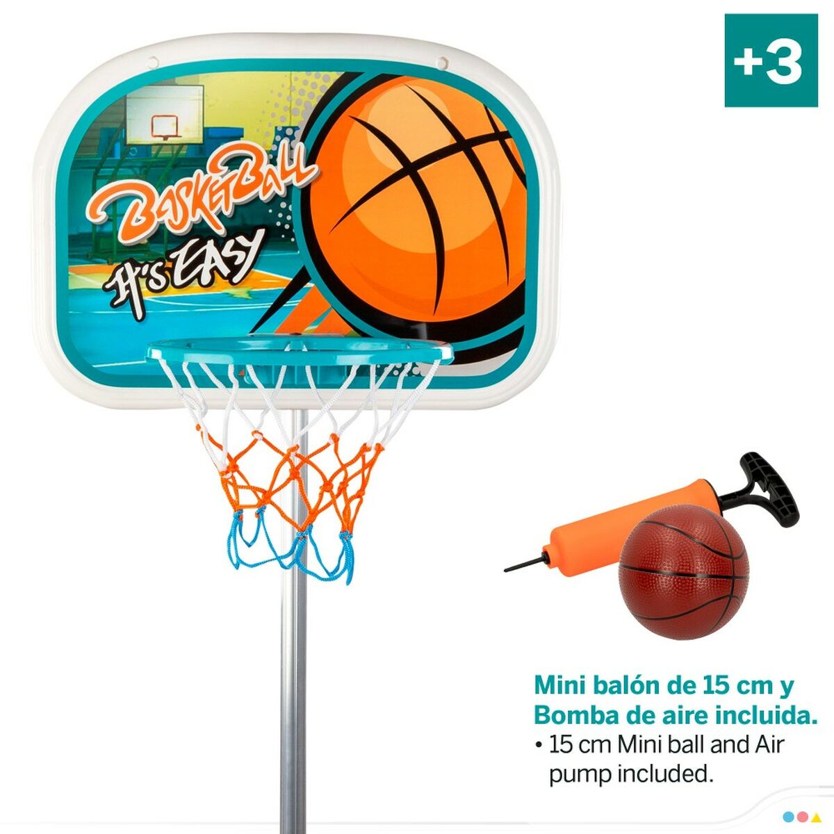 Basketballkorb Colorbaby 46,5 x 165 x 40 cm (2 Stück)