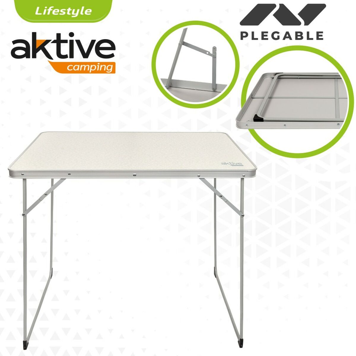 Table Klapptisch Aktive Weiß 80 x 70 x 60 cm (4 Stück)