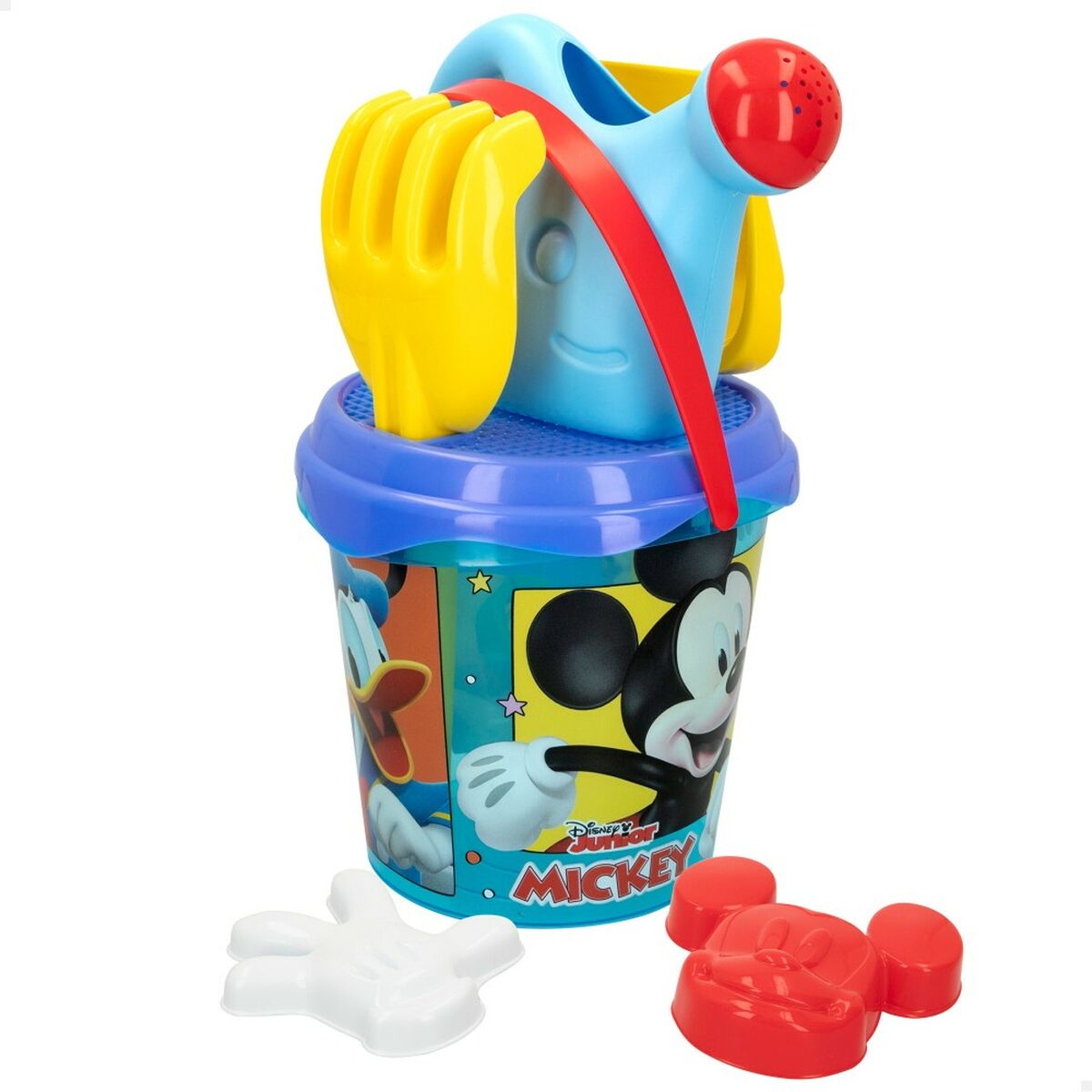 Set de jouets de plage Mickey Mouse Ø 18 cm (16 Unités)