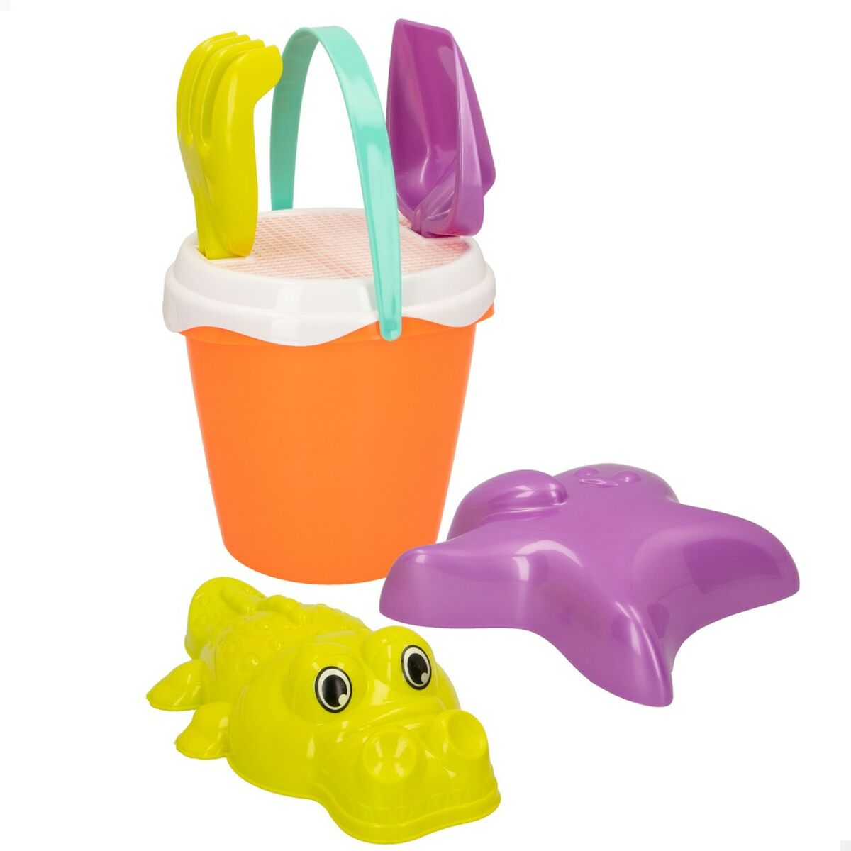 Set de jouets de plage Colorbaby Ø 18 cm polypropylène (15 Unités)