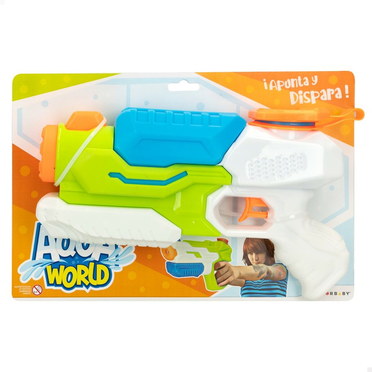 Pistolet à Eau Colorbaby AquaWorld 29 x 17,5 x 6,5 cm (6 Unités)