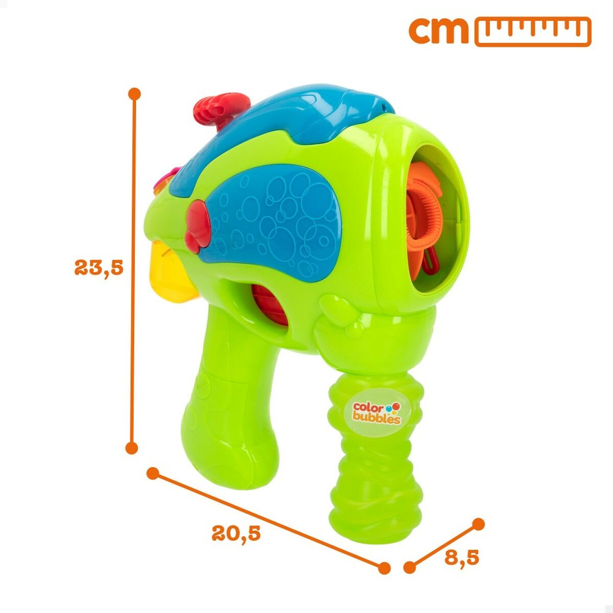 Bubble Blowing Game Colorbaby Green Gun 118 ml 20,5 x 23,5 x 8,5 cm (2 Units)