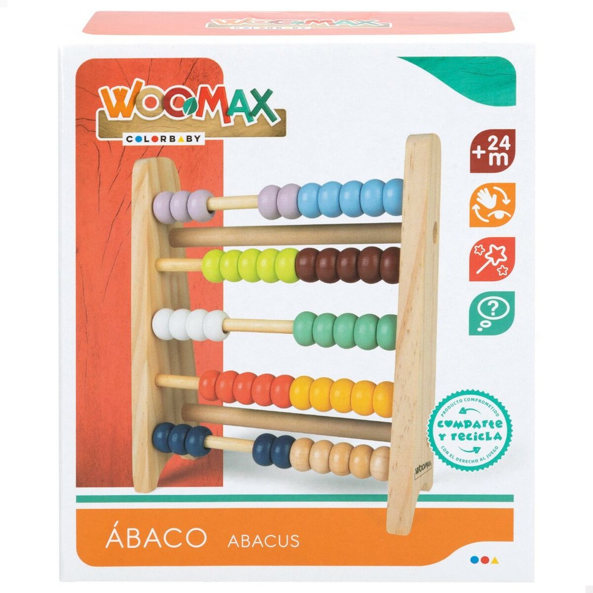 Wooden Abacus Woomax + 2 Years (12 Units)