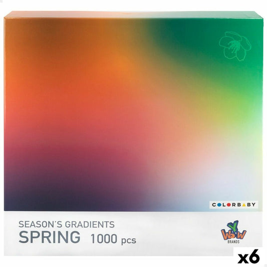 Puzzle Colorbaby Season's Gradients Spring 68 x 50 cm (6 Stück)