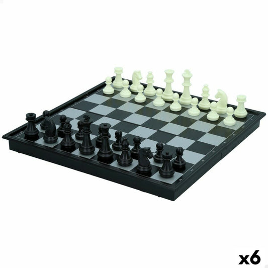 Schach- und Dame-Brett Colorbaby Kunststoff (6 Stück)