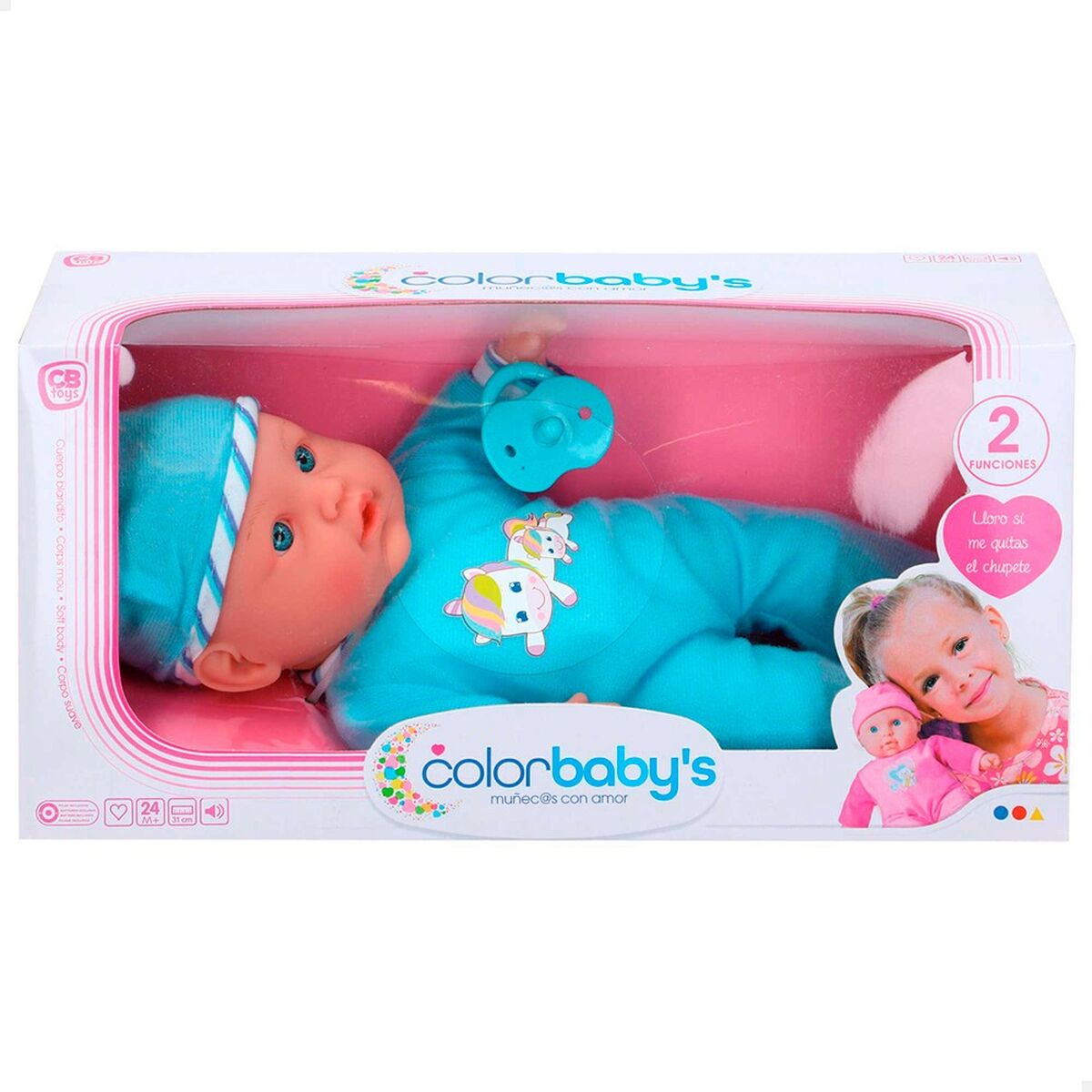 Baby Doll Colorbaby 32 cm 6 Units