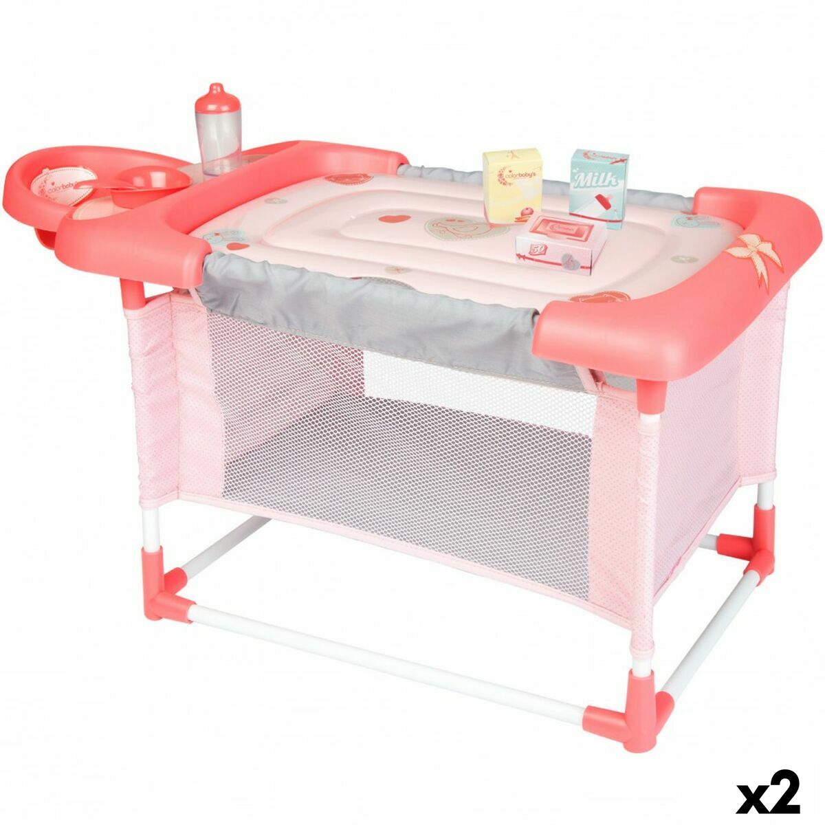 Changing table for dolls Colorbaby 3-in-1 68 x 32,5 x 34 cm 2 Units