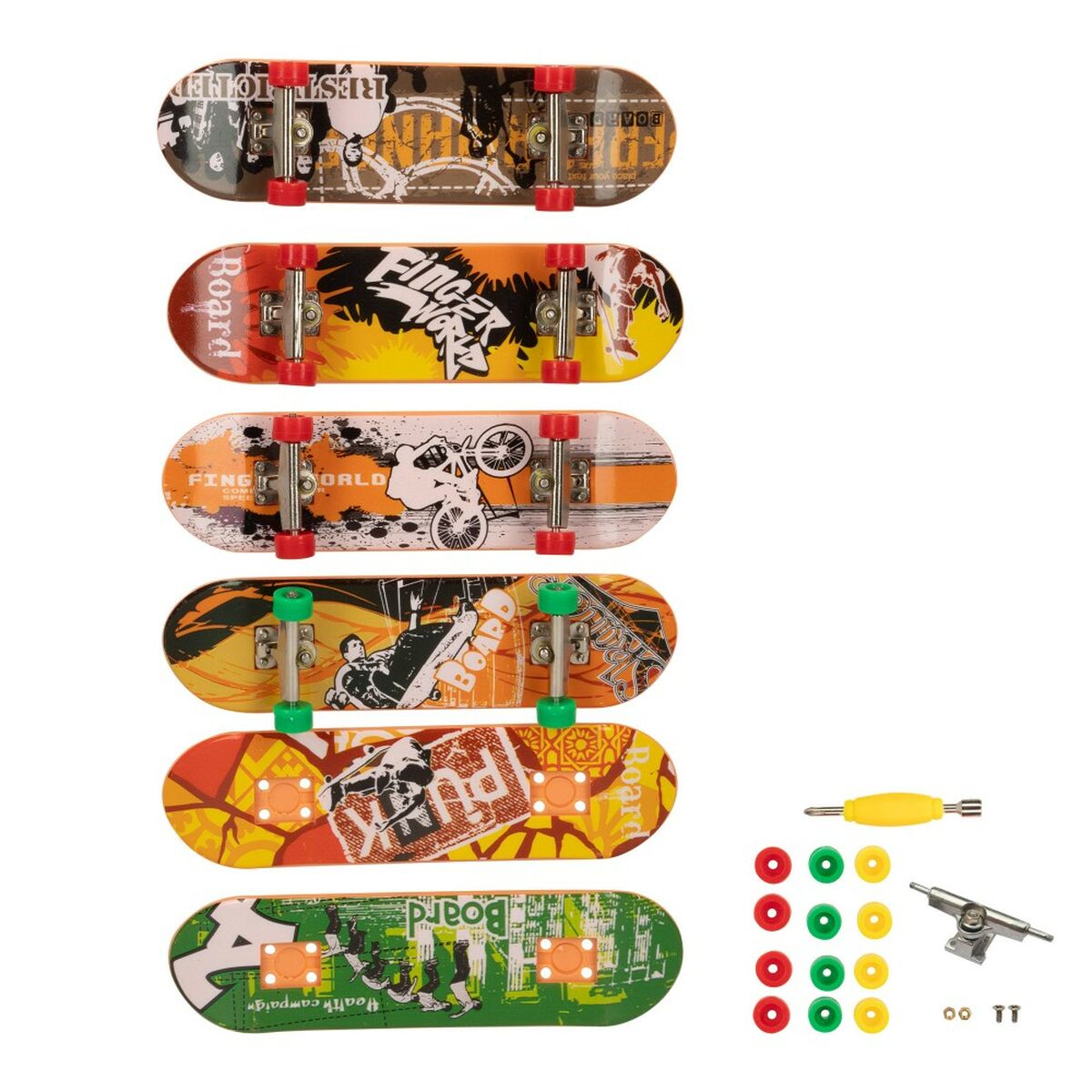 Finger-Skateboard Colorbaby (12 Stück)
