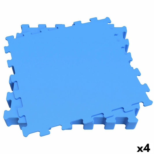 Kinderpuzzle Aktive Blau 9 Stücke Moosgummi 50 x 0,4 x 50 cm (4 Stück)