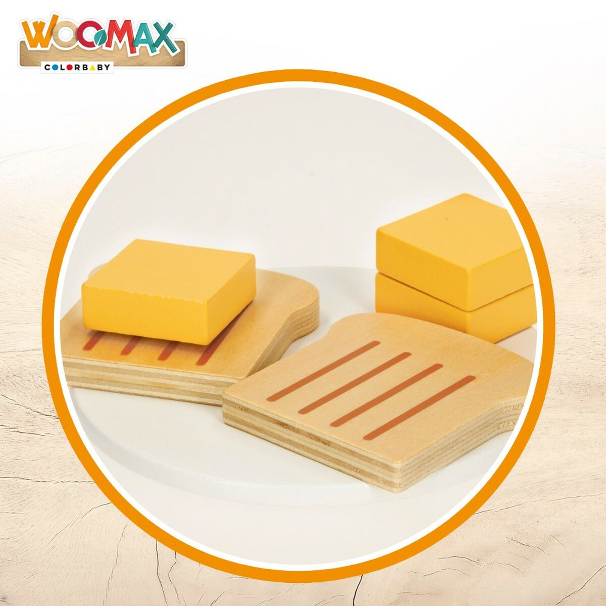 Toy toaster Woomax 10 Pieces 18,5 x 12,5 x 7,5 cm (4 Units)