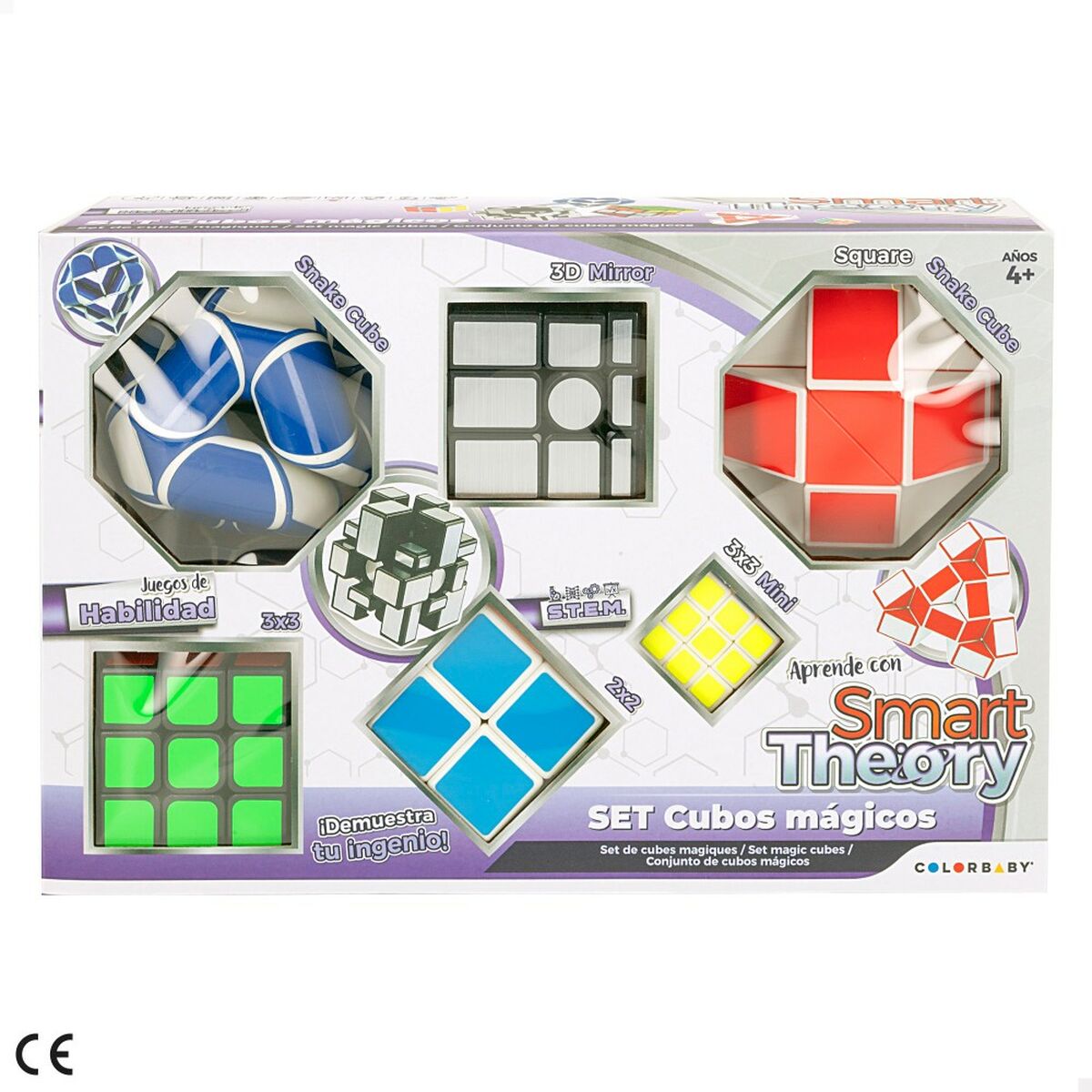 Zauberwürfel (Rubik's Cube) Colorbaby Smart Theory 6 Stücke